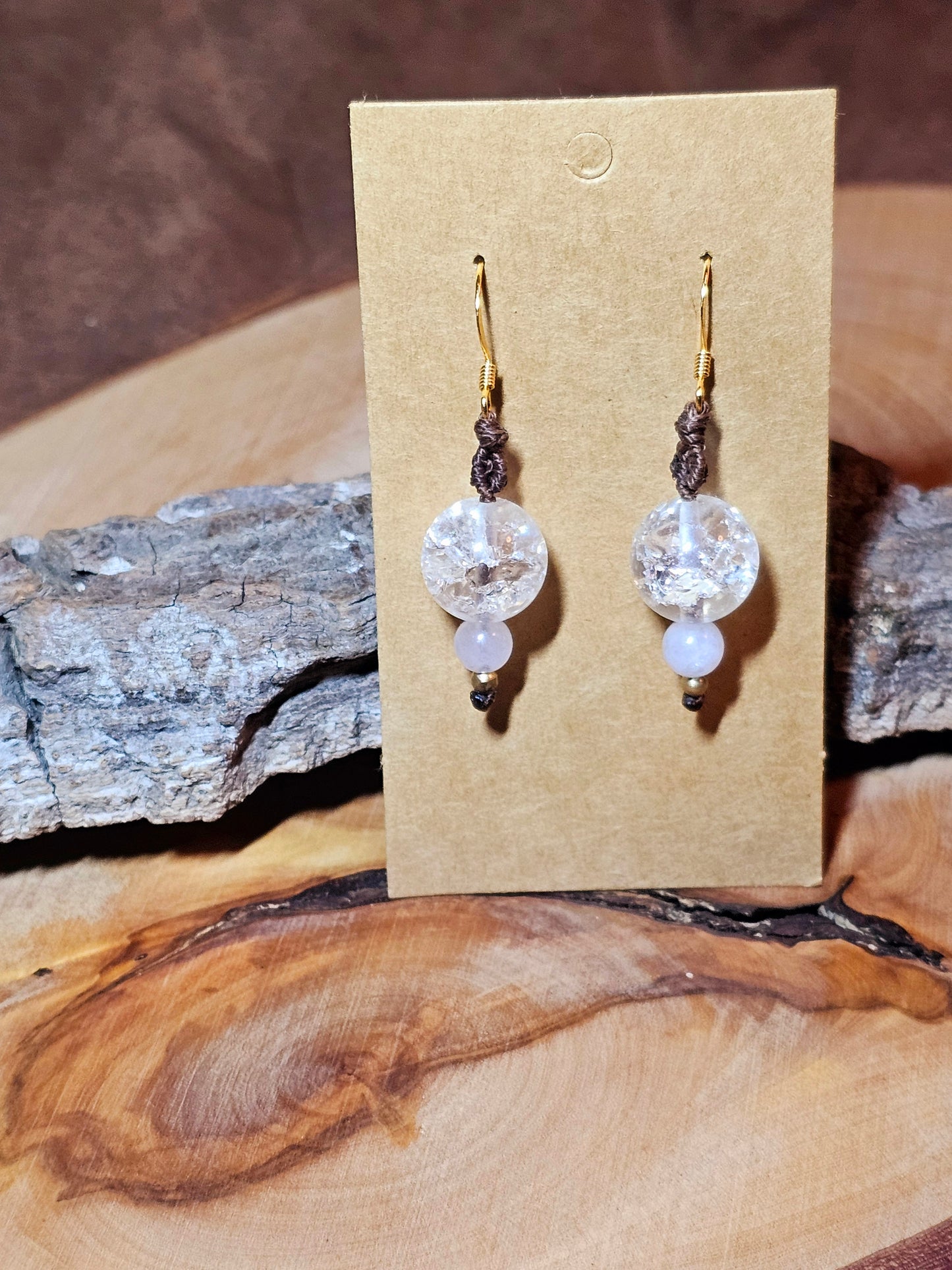 Bergkristall Aquamarin Ohrhänger